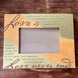 "Love Is Patient ..." Picture Frame